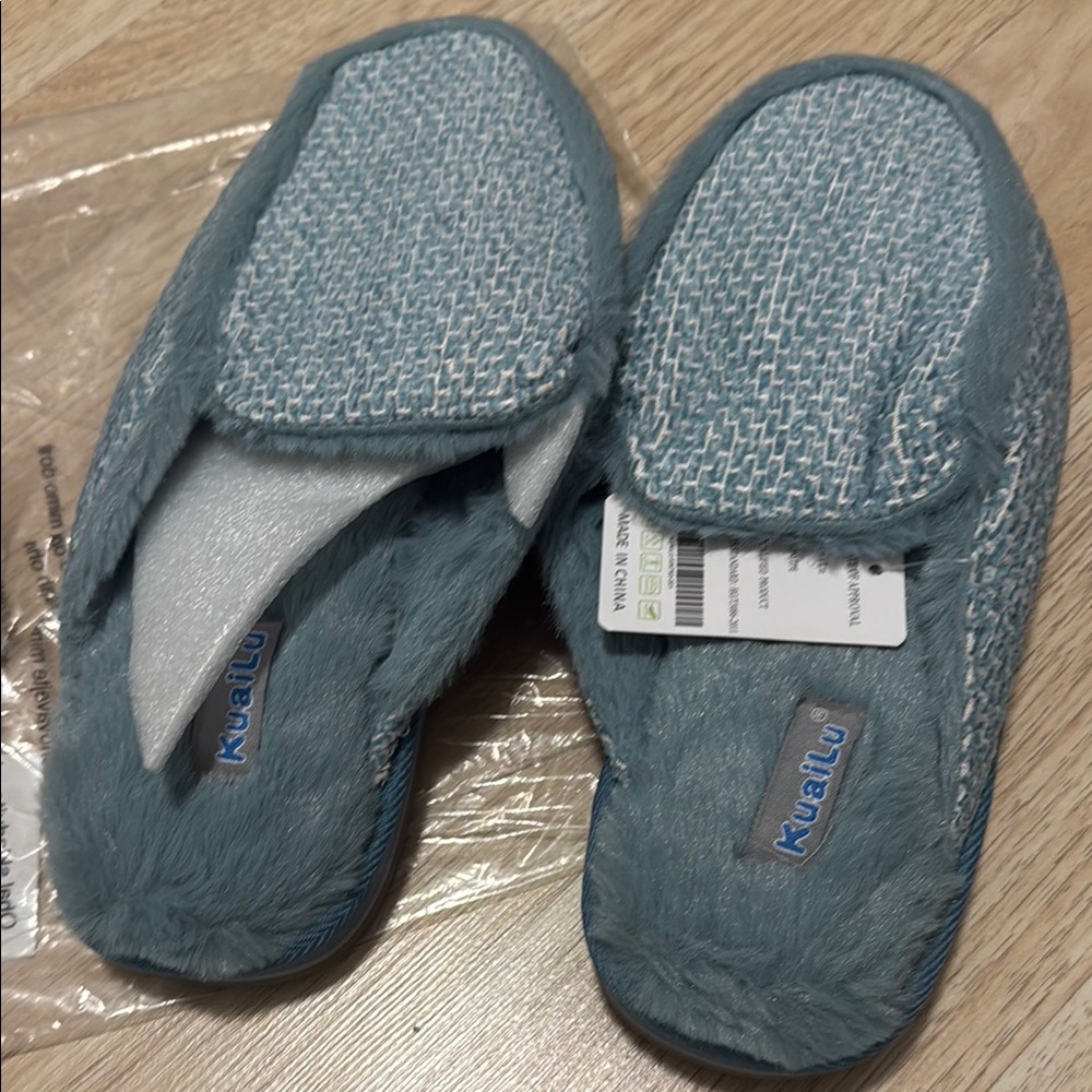 Blue Slippers